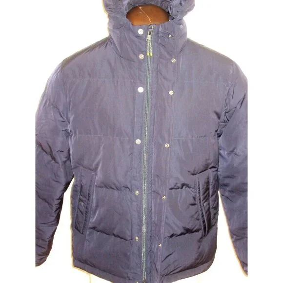 OOBE Brand Men's Kinsley Goose Down Hooded Jacket Midnight Navy Blue NWT - Picture 6 of 9